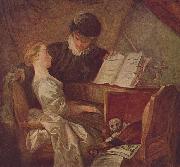 Jean-Honore Fragonard Die Musikstunde